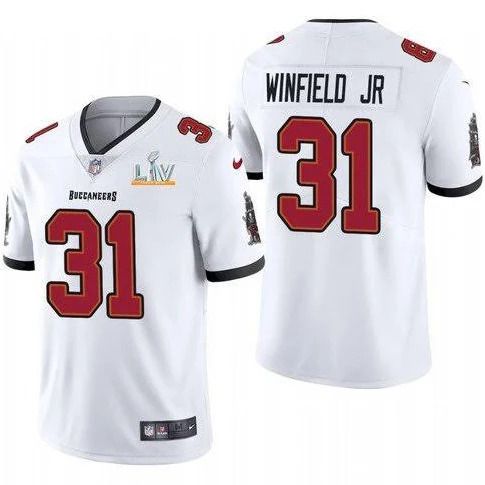 Men Tampa Bay Buccaneers 31 Antoine Winfield Jr Nike White Super Bowl LV Limited NFL Jersey